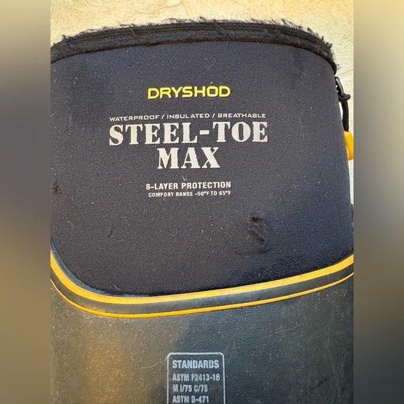 Dryshod Steel-Toe Max Black Muck Boots Size 8 Men’s - Picture 6 of 6